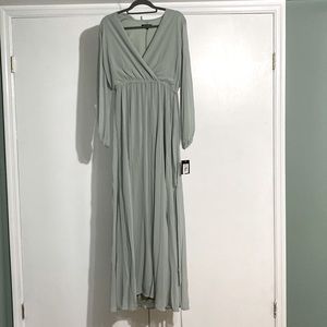 Sage green formal dress new
